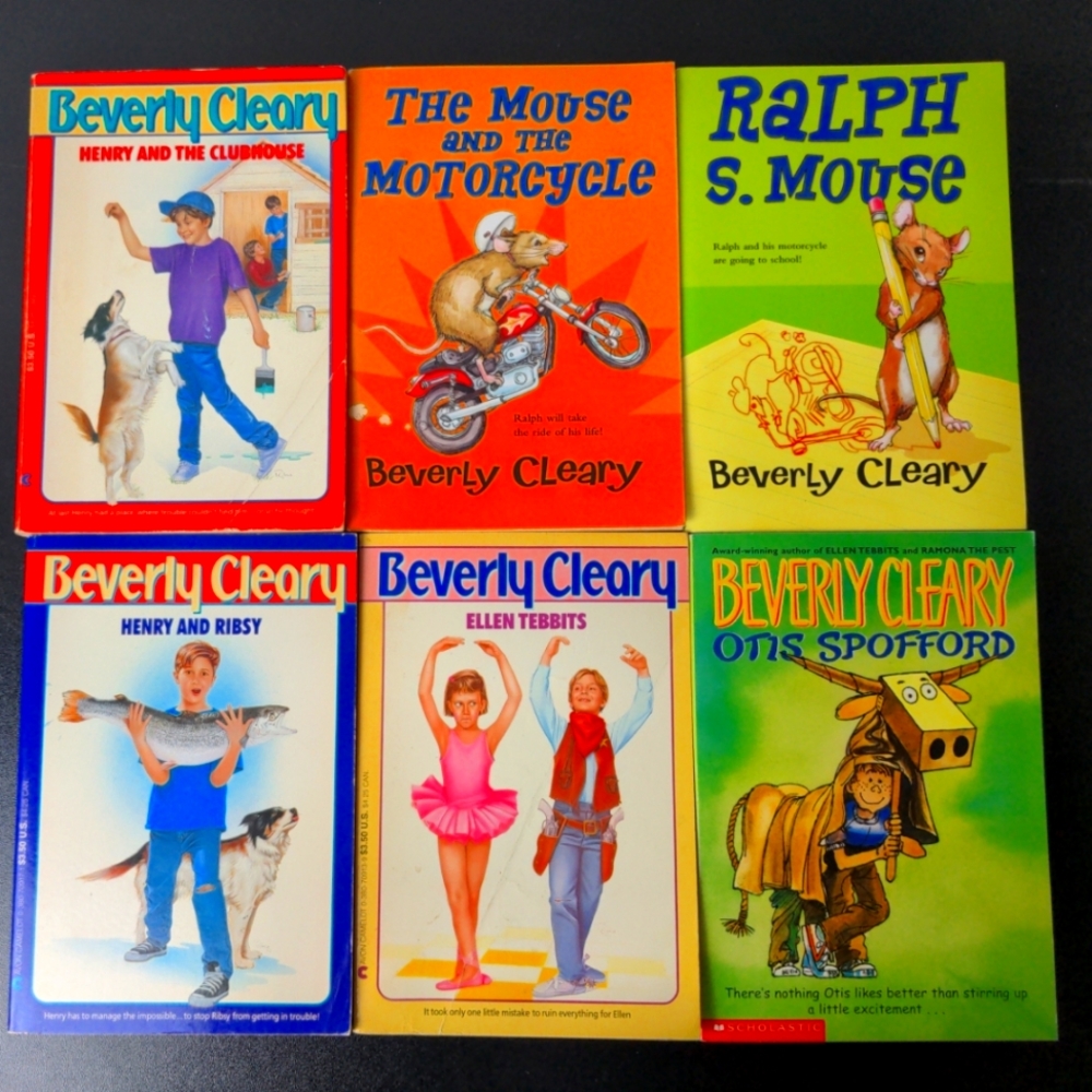 Lot Of 6 Beverly Cleary Books Henry & Ribsy, Otis Spofford, Ralph S.